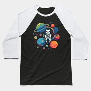 Cat Astronaut or Space Cat Baseball T-Shirt